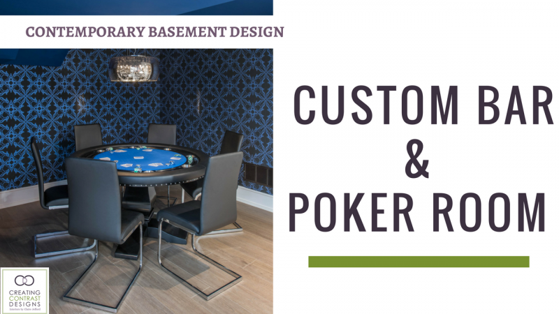 Basement Bar & Poker Room Design