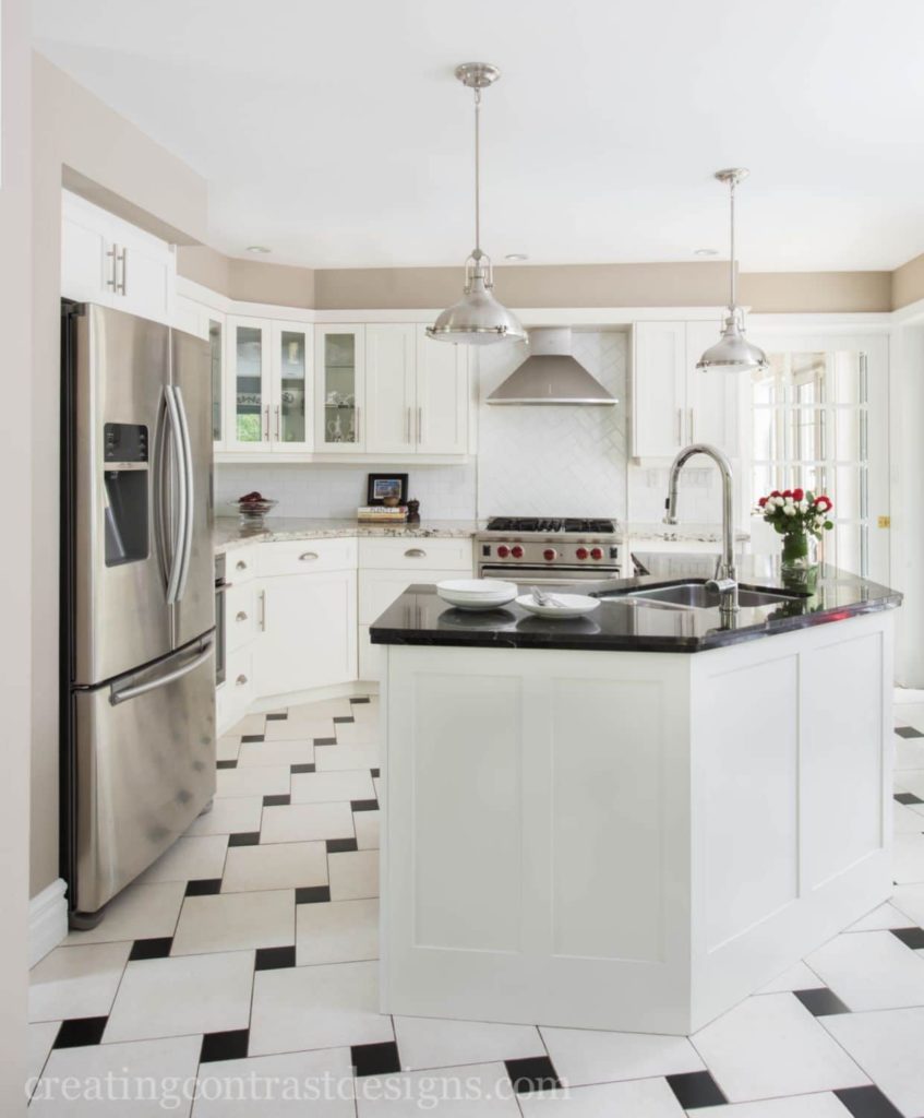 interior designed kitchen in Burlington home