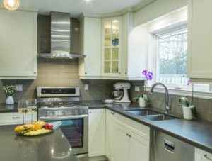 In my clients kitchen we used a 4" x 16" glass subway tile in a stacked pattern