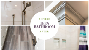 Teen Bathroom Makeover - Before and After