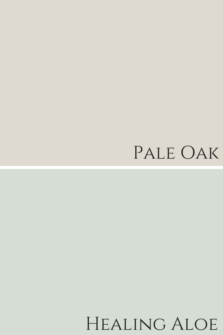 Pale oak deals color palette