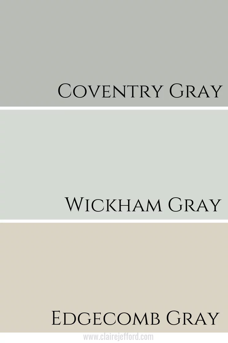 Coventry Gray & Wickham Gray & Edgecomb Gray