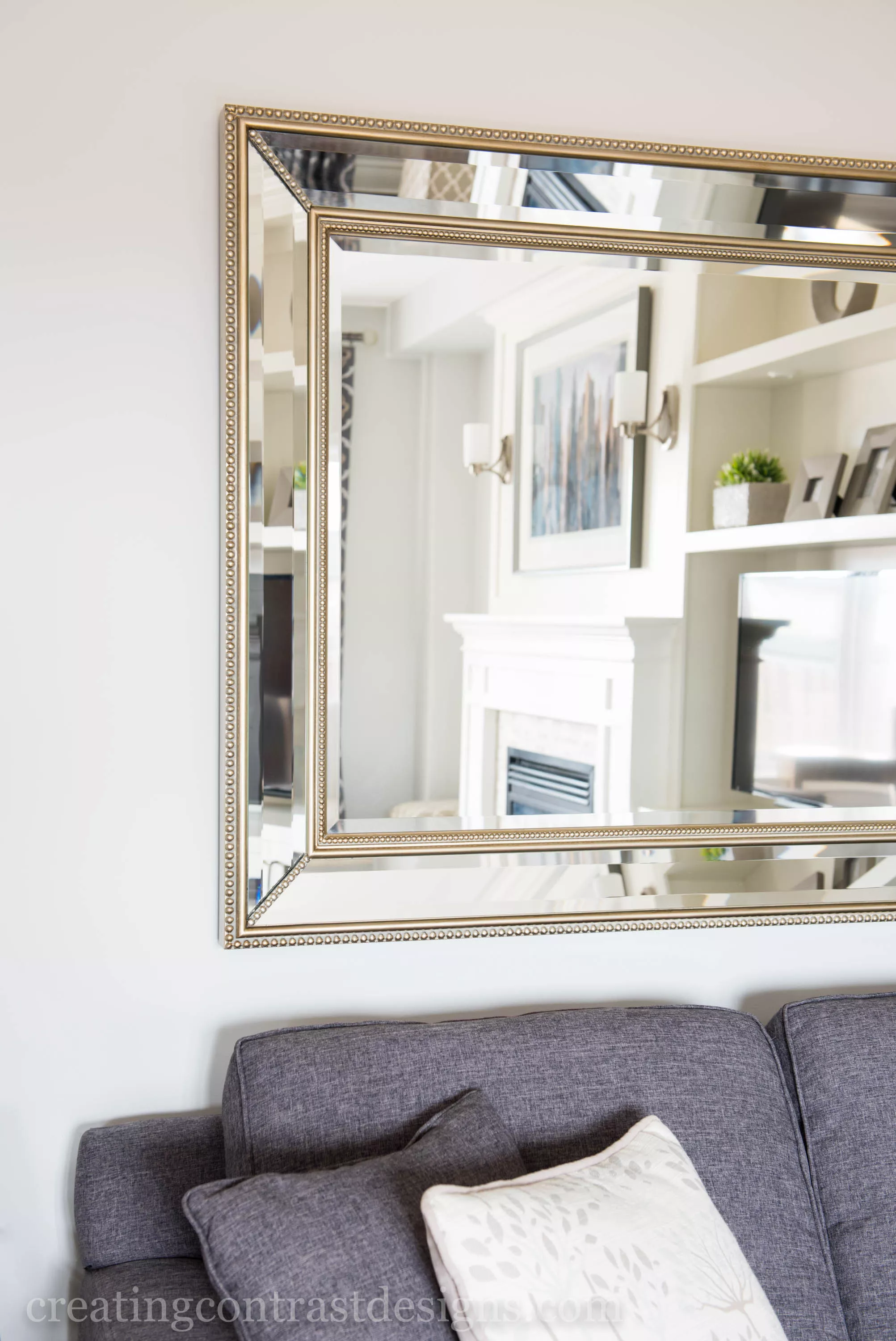 Grey Couch In Living Room