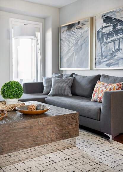 living-room-interior-design-with-geometric-rug-and-bright-custom-fabric-pillows-on-gray-sofa