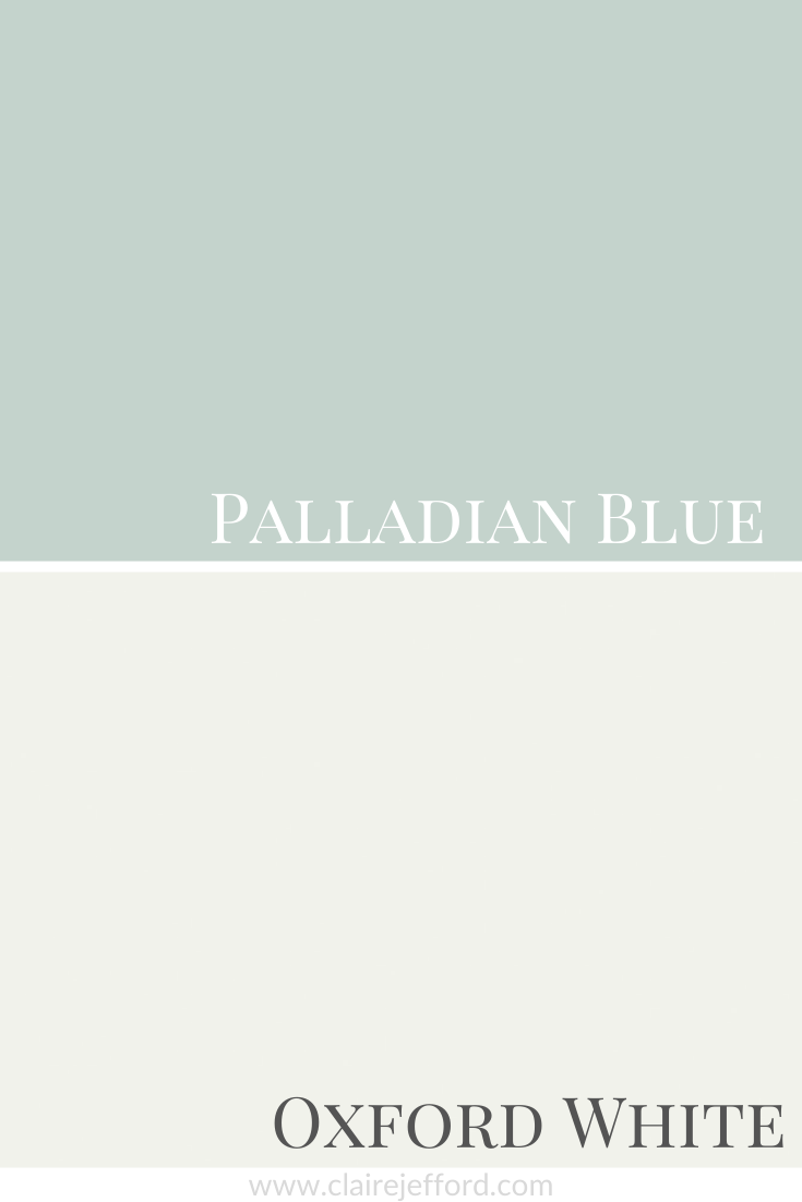 Palladian Blue and Oxford White