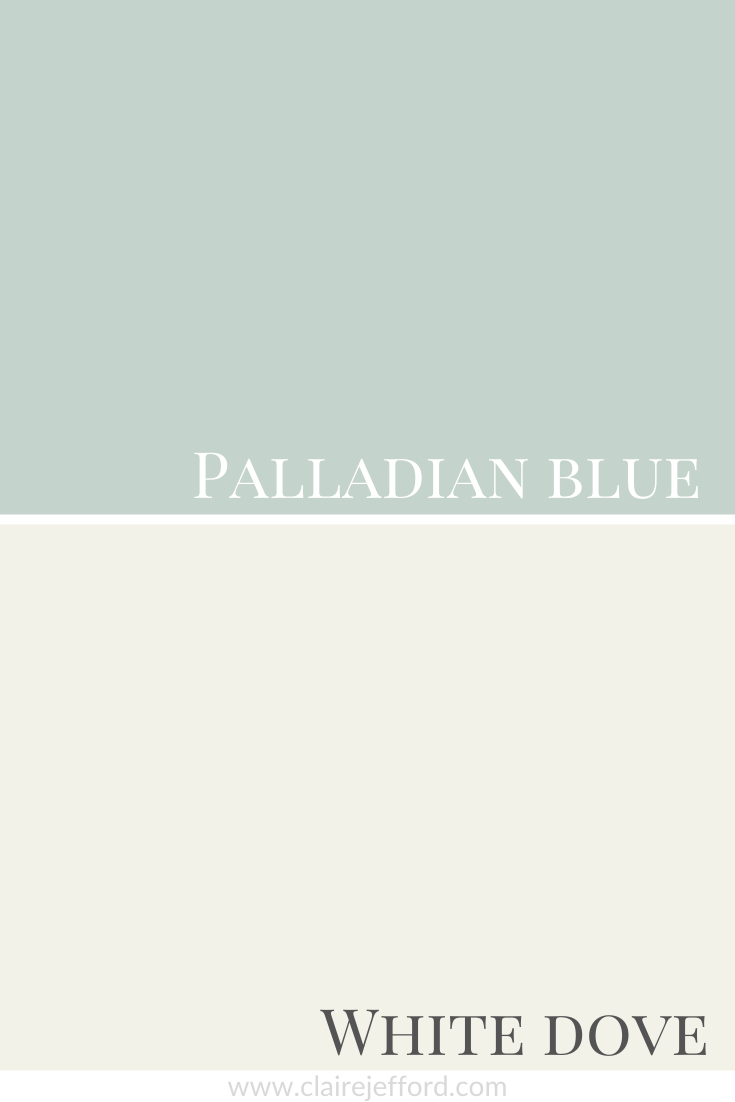 Palladian Blue and White Dove