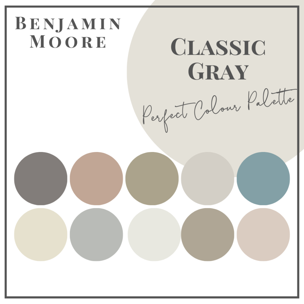 Benjamin Moore Perfect Colour Palette Classic Gray