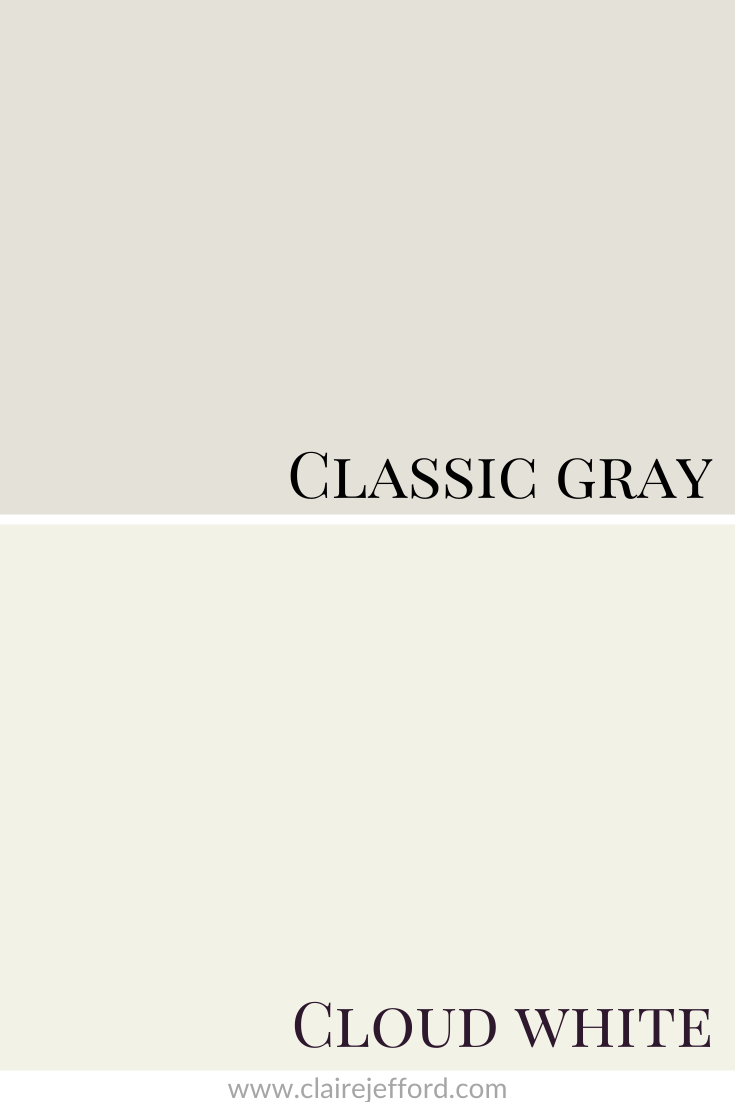 Classic Gray And Cloud White