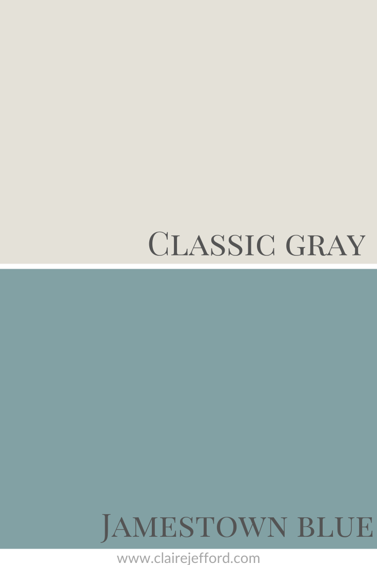 Classic Gray And Jamestown Blue 