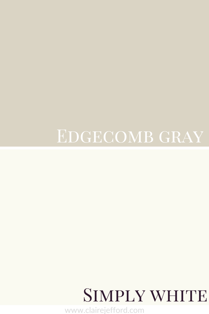 Edgecomb Gray And Simply White