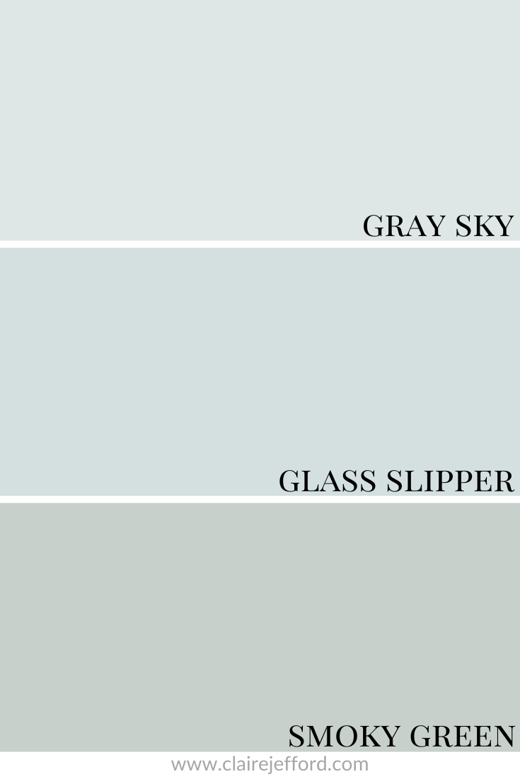 Glass Slipper Gray Sky Smoky Green