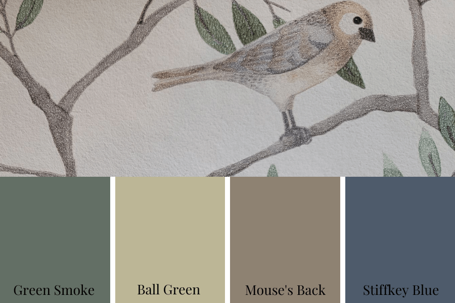 Green Smoke And bird Wallpaper 