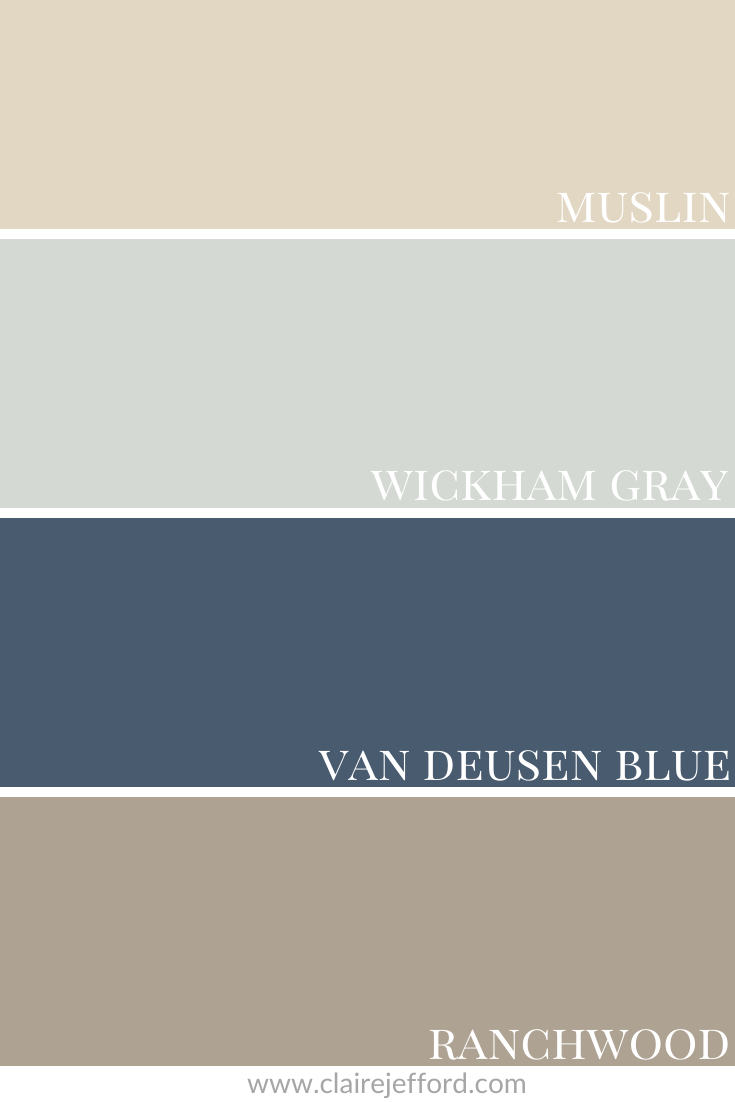Muslin Wickham Gray Van Deusen Blue Ranchwood