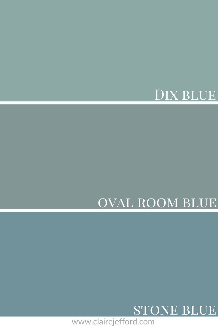 Oval Room Blue Dix Blue And Stone Blue 