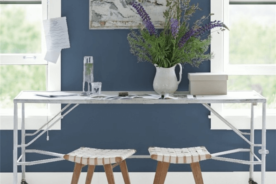 Benjamin Moore Van Deusen Blue Colour Review by Claire Jefford