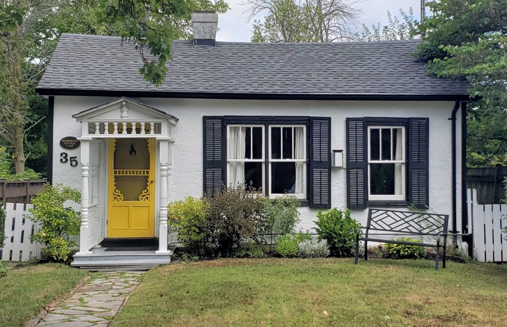 Little White House Sun Kissed Yellow Front Door Black Shutters