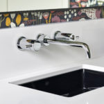 Black Sink Dxv White Counter Top Wall Mounted Faucet Chrome