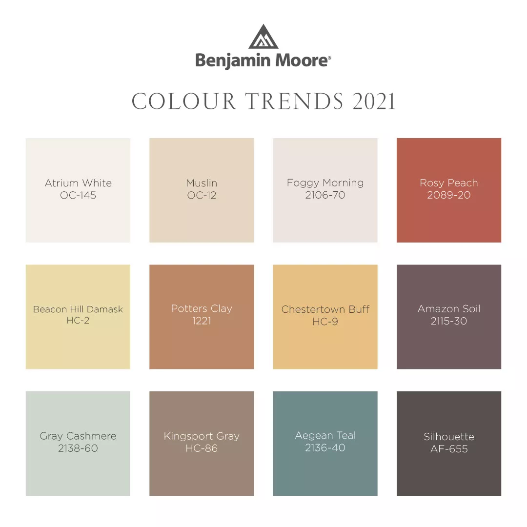 Cae Benjamin Moore Color Trends 2021 Palette 1080x1080