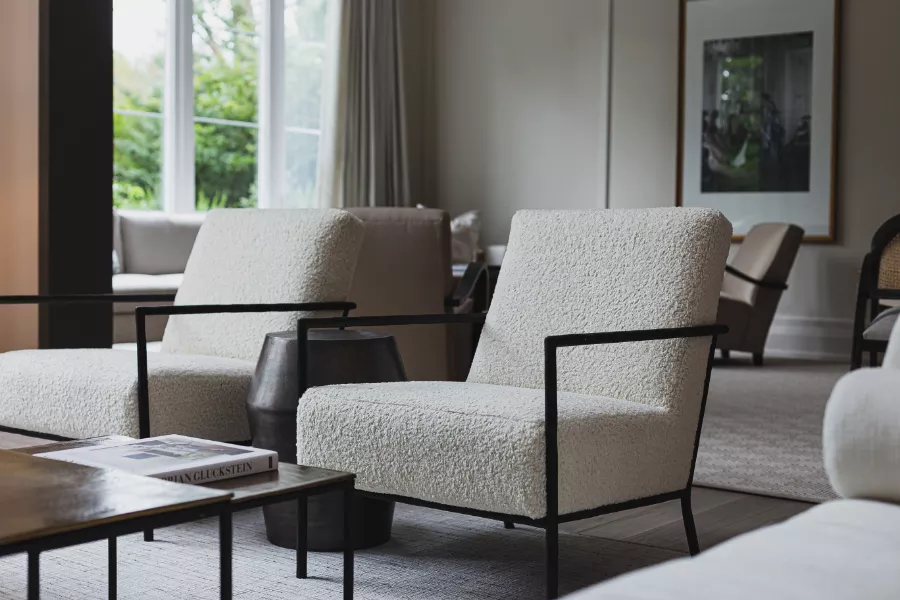 1 Oakville Living Room Chairs Black Frames 1