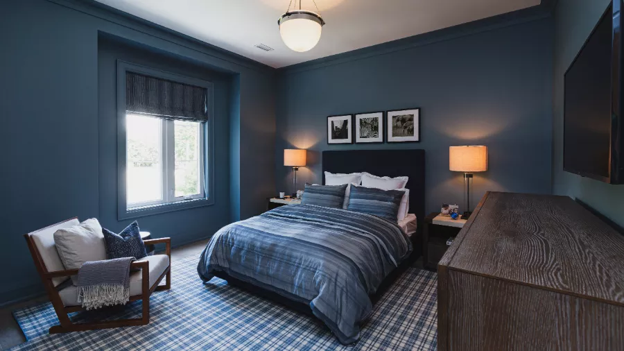 2 Oakville Blue Bedroom Navy Blue Head Board