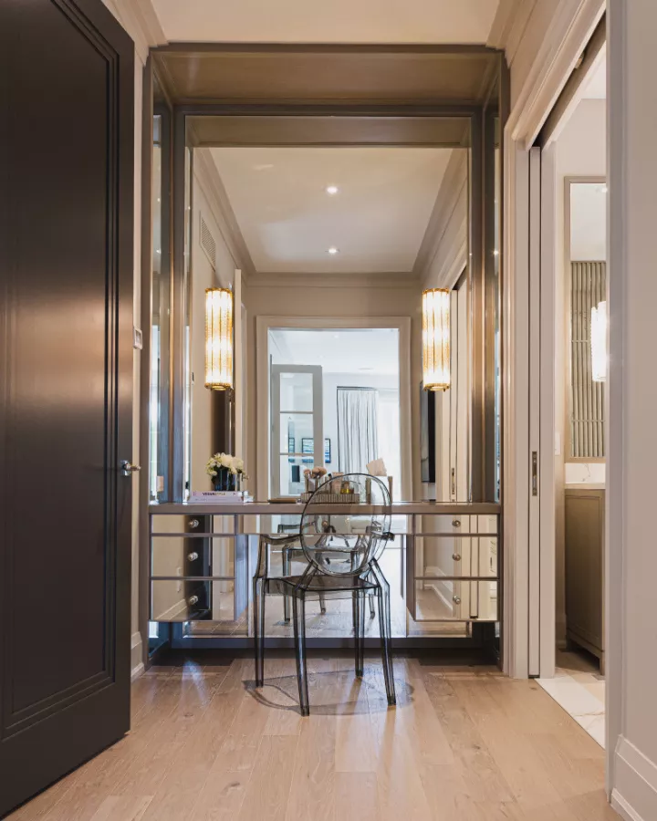 2 Oakville Princess Margaret Lottery Home Mirrored Vanity Floor To Ceiling Mirror Ghost Chair