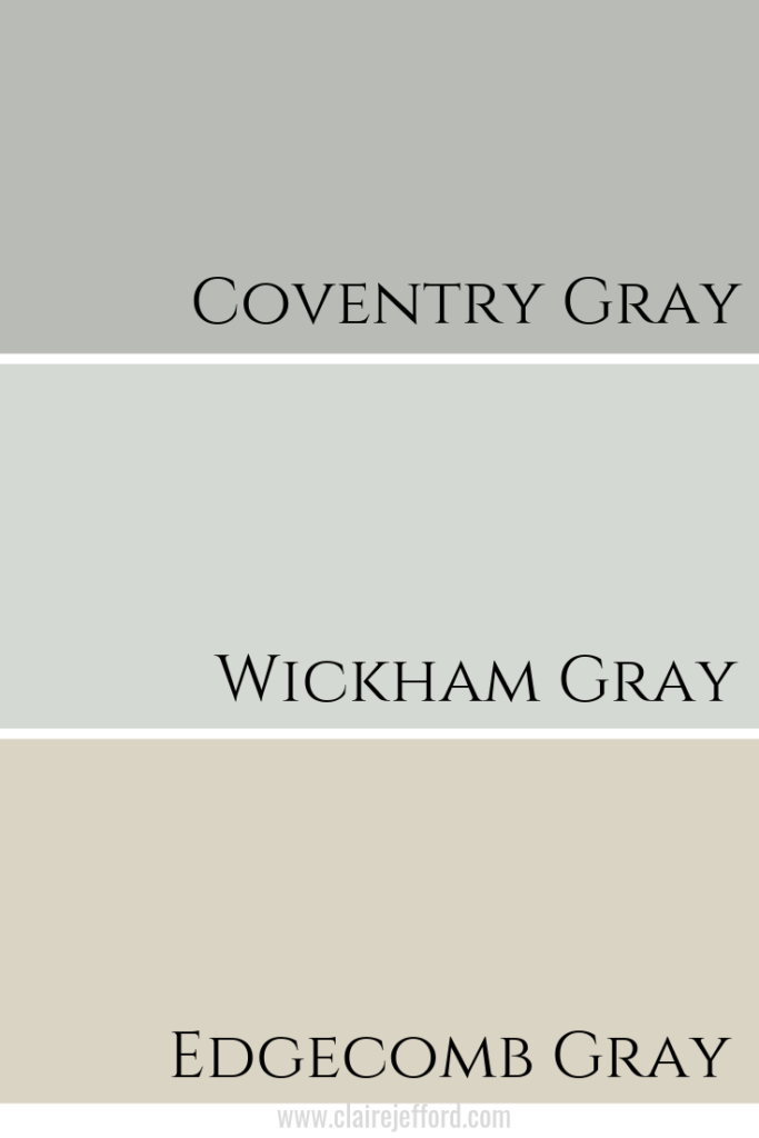 Coventry Gray Wickham Gray Edgecomb Gray
