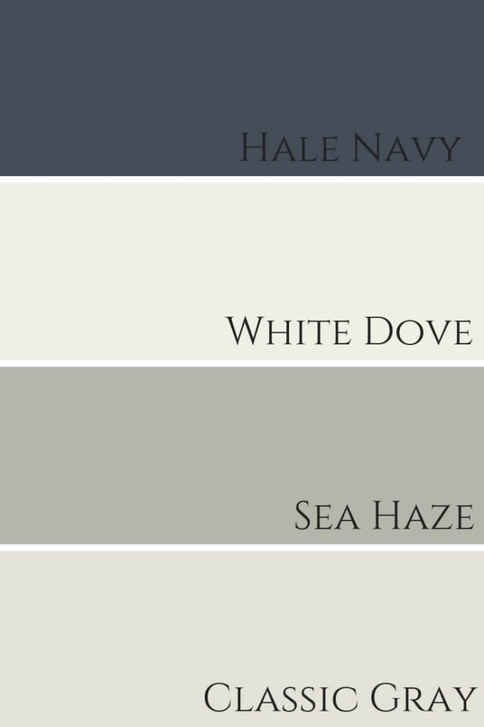 Hale Navy White Dove Sea Haze Classic Gray Comparison 1