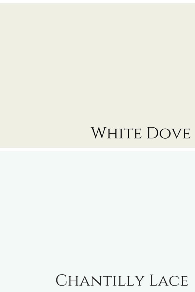 White Dove Chantilly Lace Comparison 1 1
