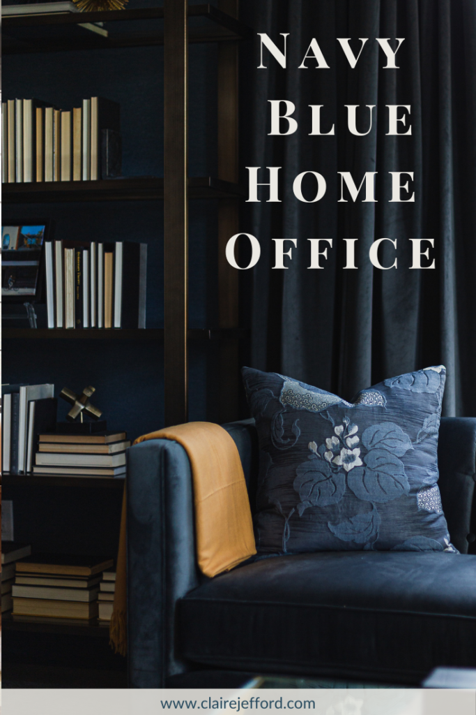 Navy Blue Home Office
