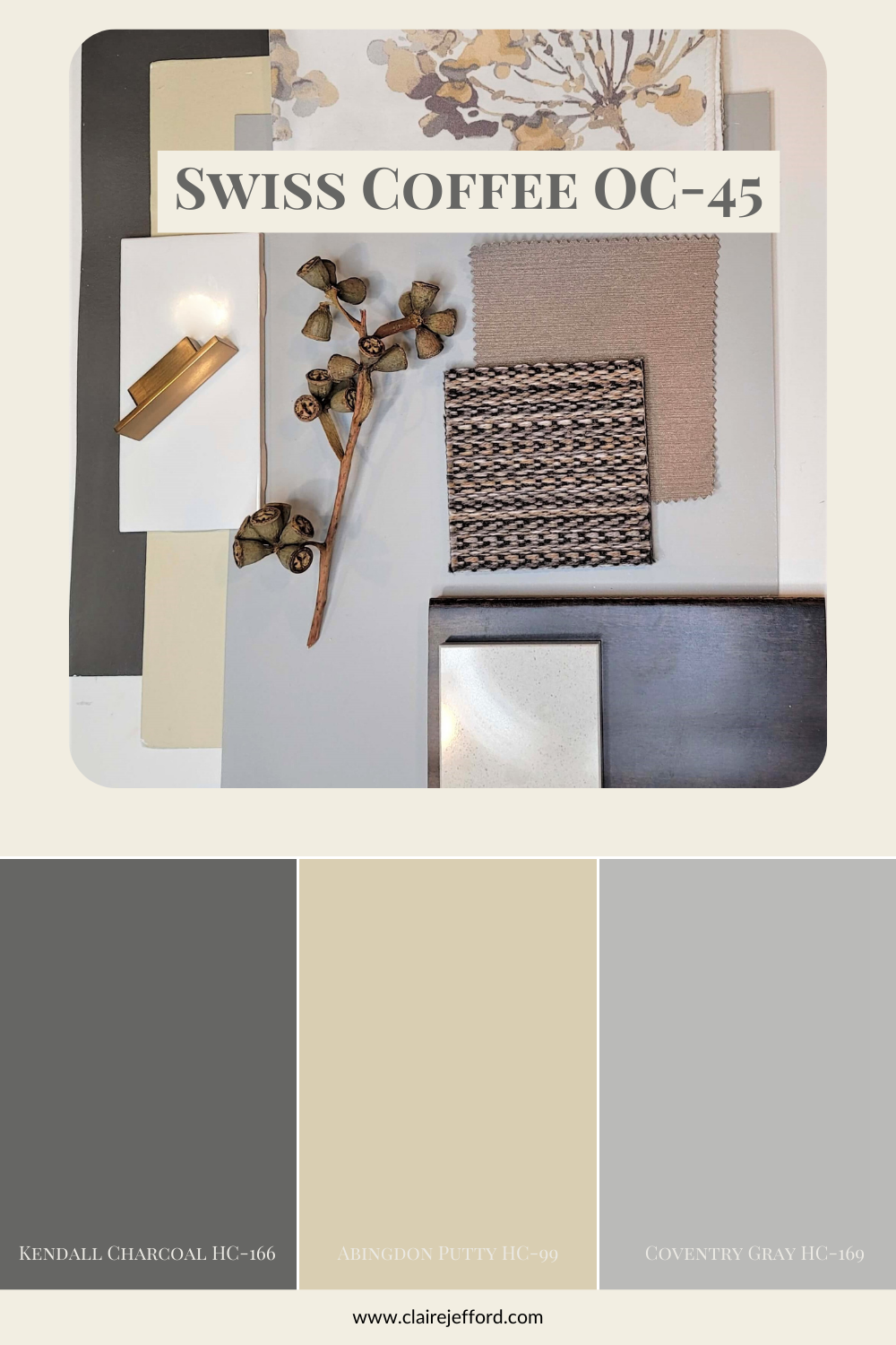 Swiss Coffee Palette Inspiration
Kendall Charcoal
Abingdon Putty
Conventry Gray