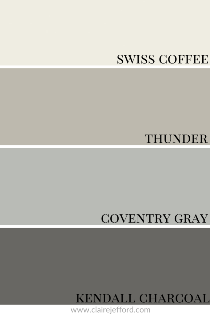 Swiss Coffee Thunder Coventry Gray Kendall Charcoal