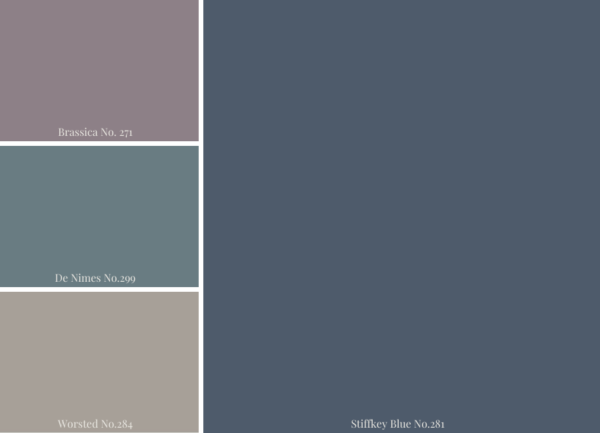 Three beautiful palettes for Stiffkey Blue - be inspired