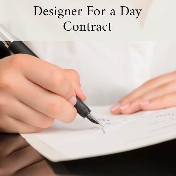 Designer For A Day Contract