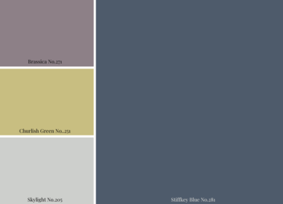 Three beautiful palettes for Stiffkey Blue - be inspired