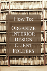 How to Organize Client Folders - Claire Jefford
