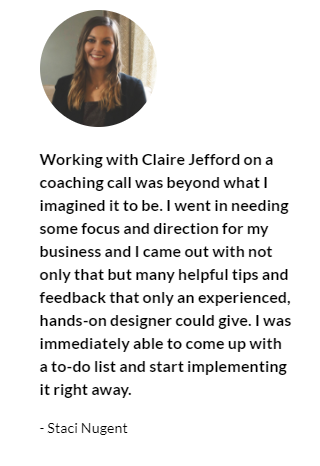 Coaching Testimonial Staci