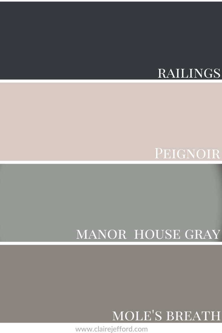 Railings, Peignoir, Manor House Gray, Moles Breath