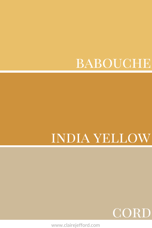India Yellow Babouche Cord 