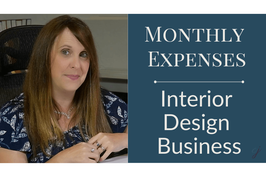 Interior Design Business – Monthly Expenses