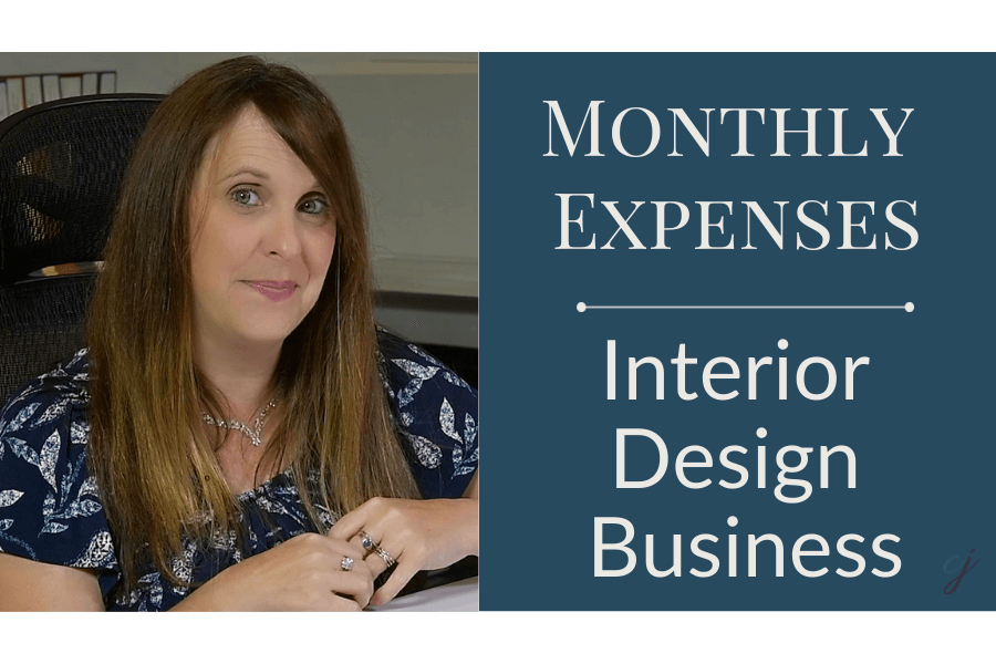 Interior Design Business - Monthly Expenses - Claire Jefford