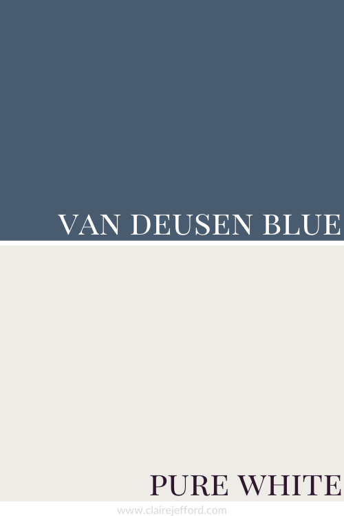 Van Deusen Blue And Pure White 