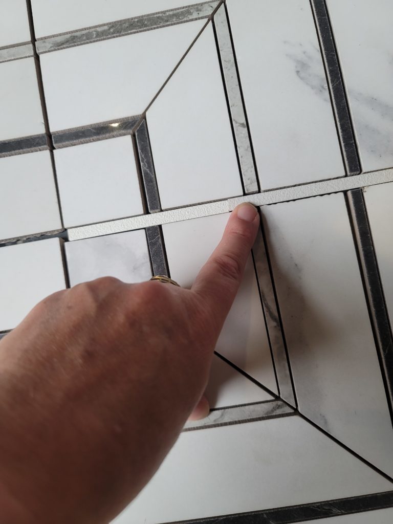 Marble Tile Black And White With Grout