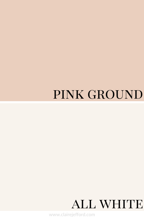 Pink Ground All White