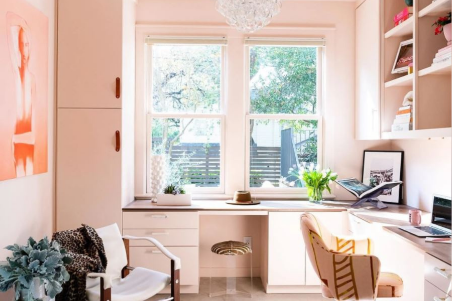 Farrow And Ball Pink Ground Living Room