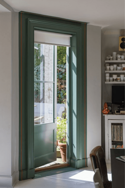 Green Smoke Door and Frame