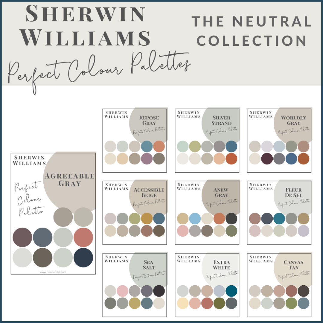 Sherwin Williams Neutral Collection - Perfect Colour Palettes - Claire ...