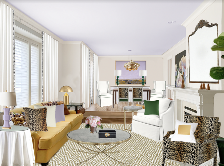 Maria Killam Luxe Living Room Refresh Rendering