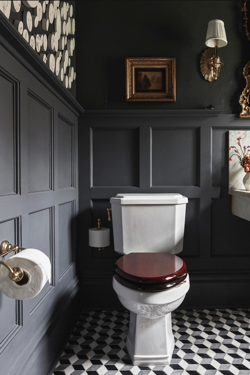 Colour Trends Moody Powder Room