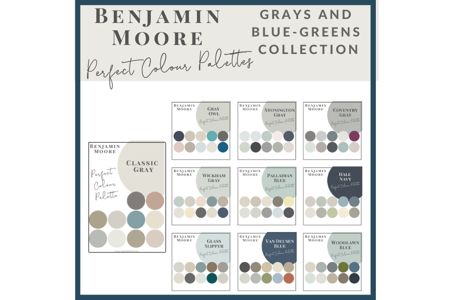 Benjamin Moore Grays Blue Greens 2