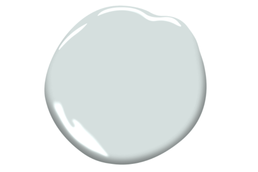 Glass Slipper, Benjamin Moore, blue paint